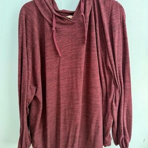 Cozy Maroon Hooded Sweater
